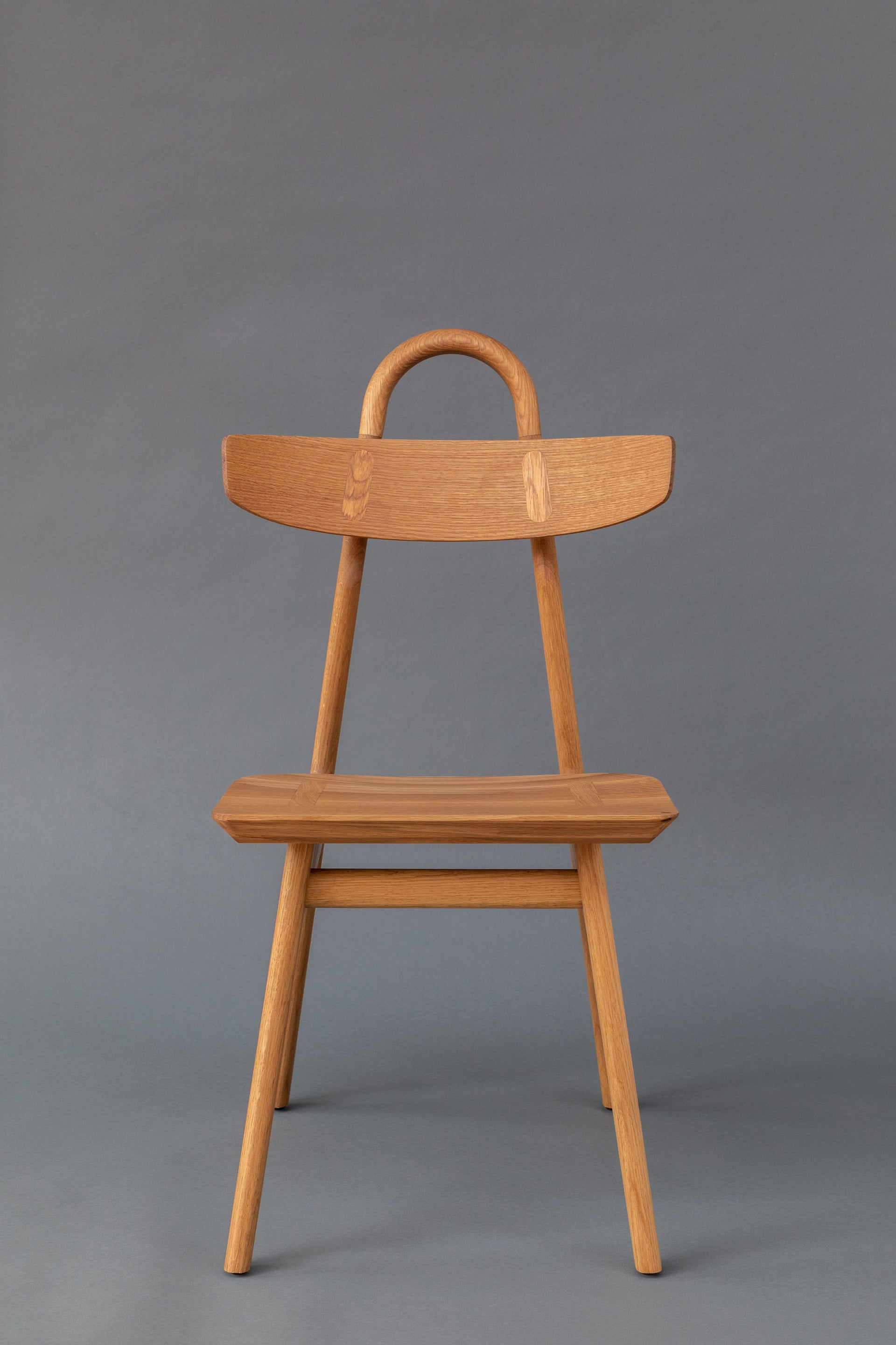 The Moto Chair, Designer Furniture, White Oak Front Side