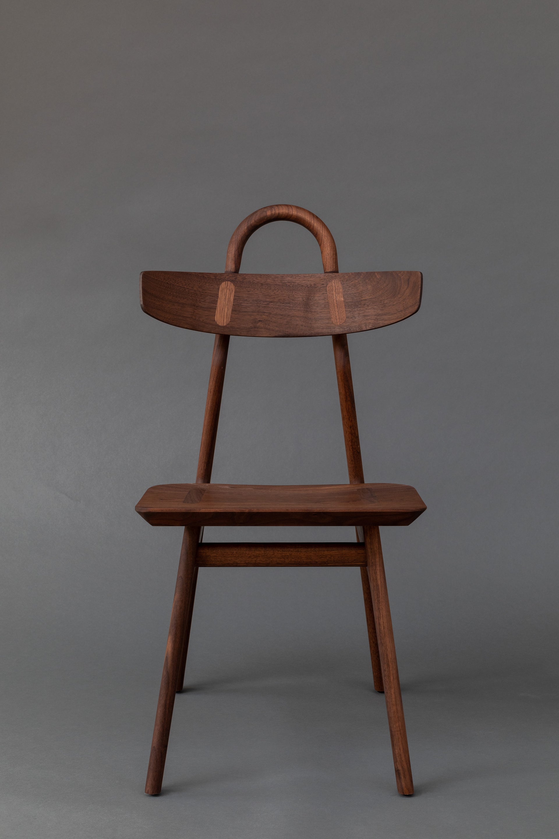 The Moto Chair, Designer Furniture, Walnut Front Side