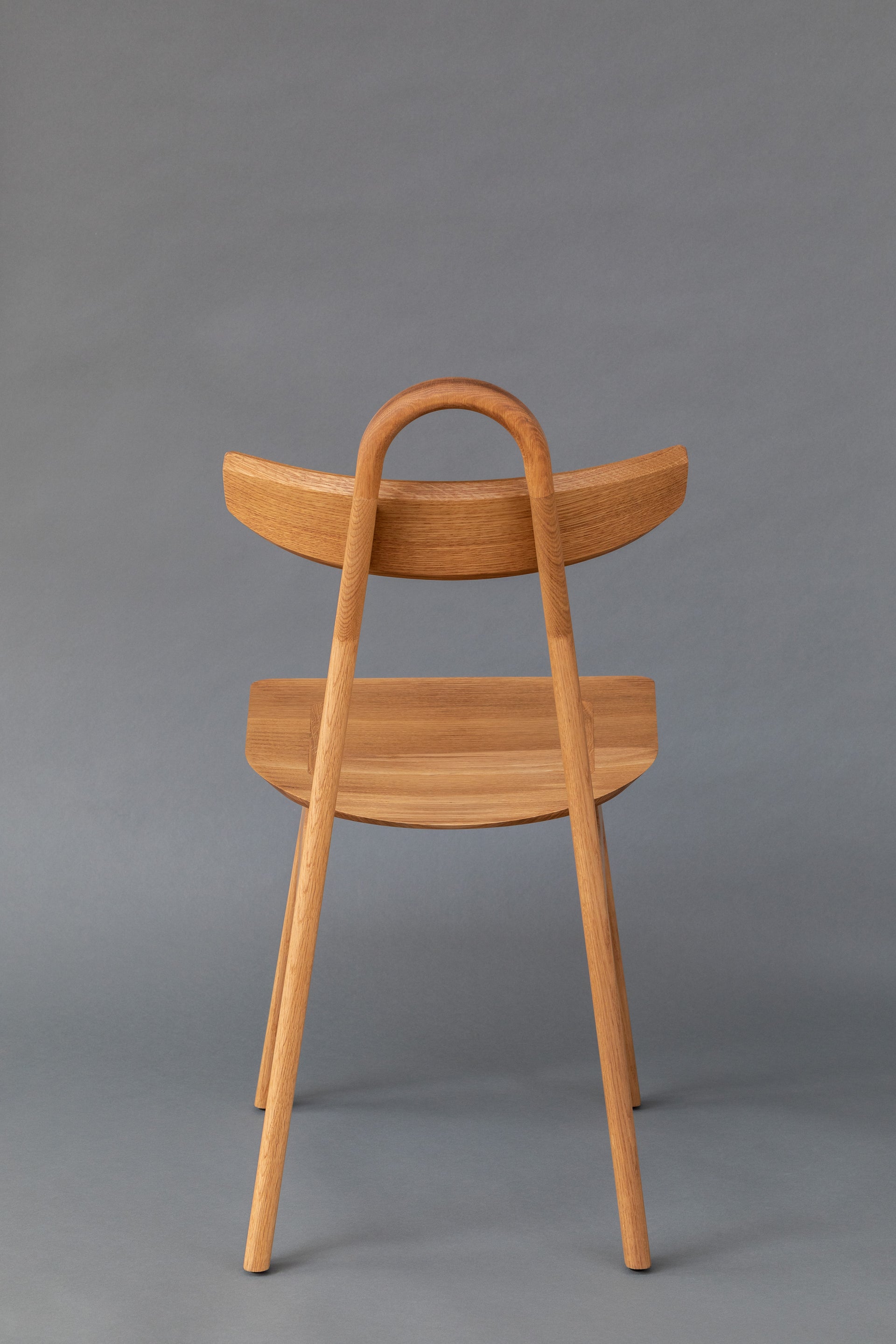 The Moto Chair, Designer Furniture, White Oak Back Side