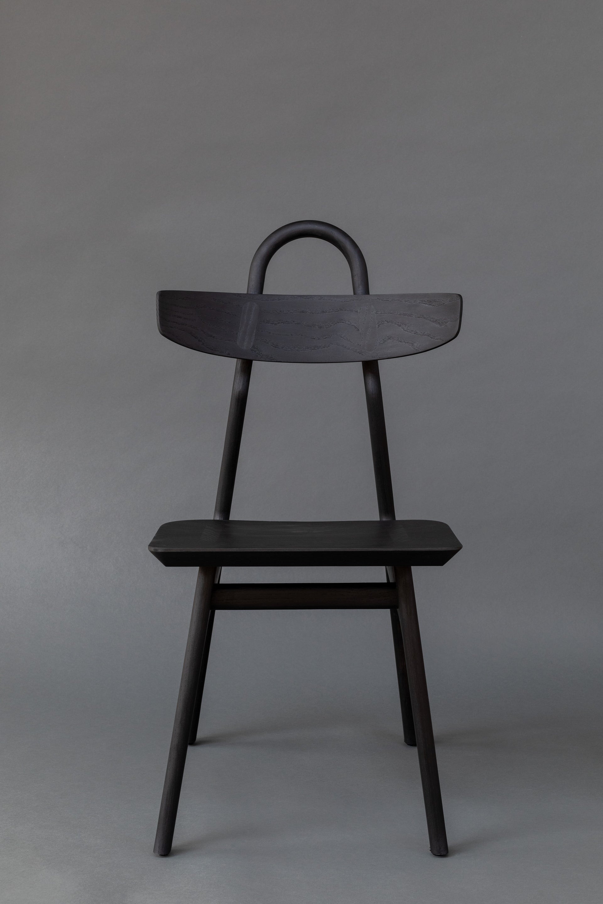 The Moto Chair, Designer Furniture, Black Ash Front Side
