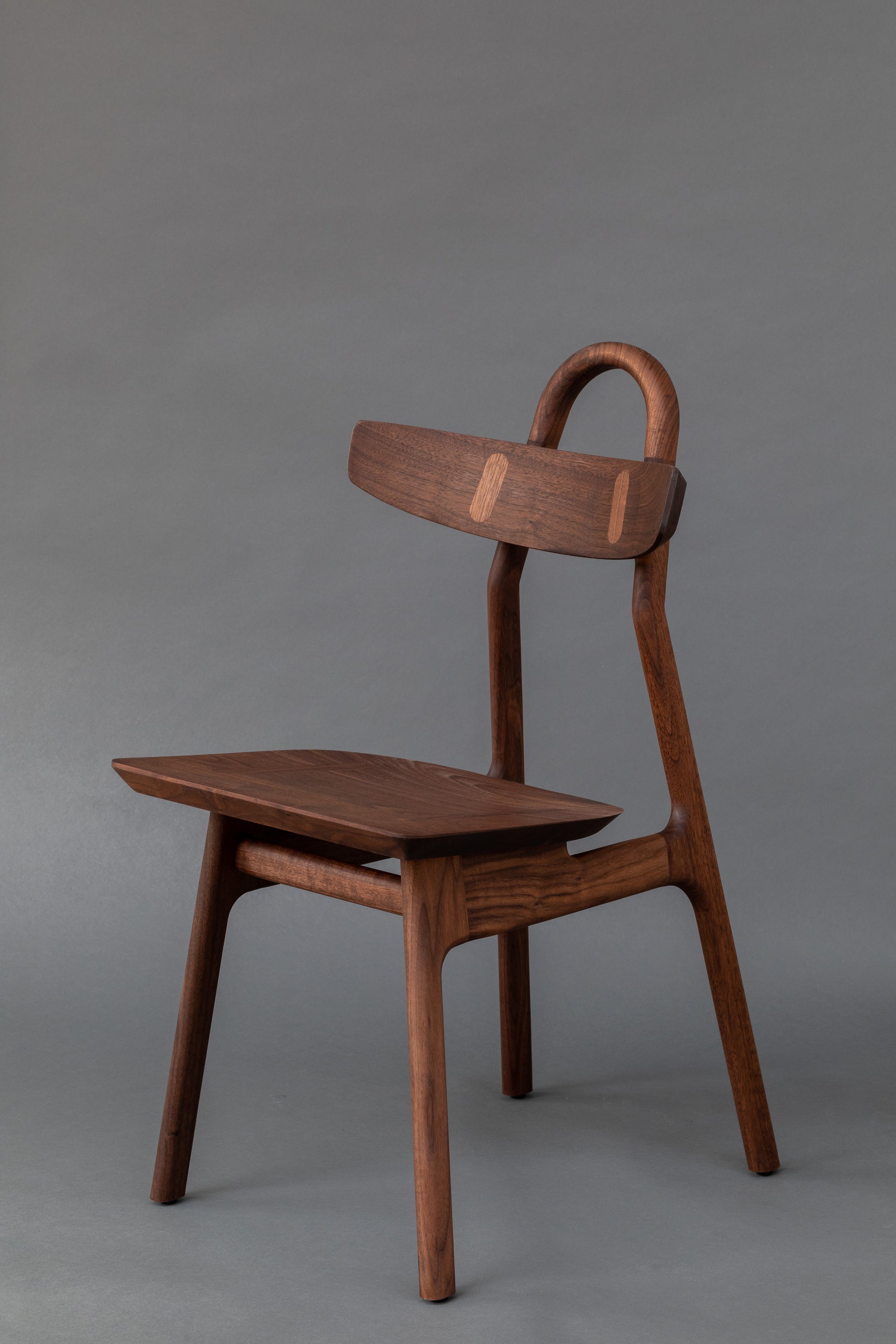 The Moto Chair, Designer Furniture, Walnut Full View