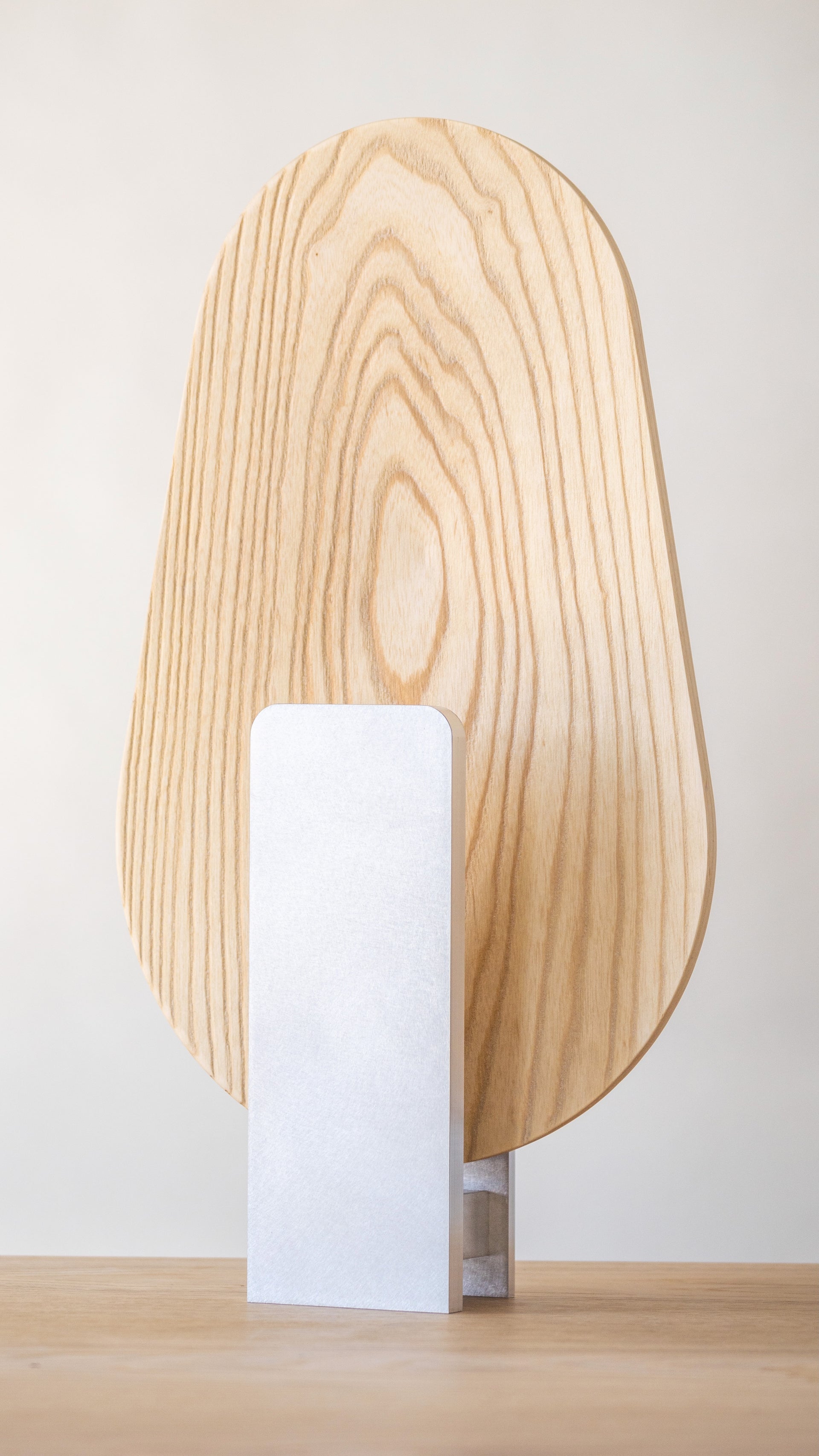 Alamere Designer Lamp, Natural Ash, Side View